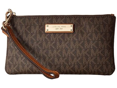 brown wallet michael kors|brown michael kors wristlet.